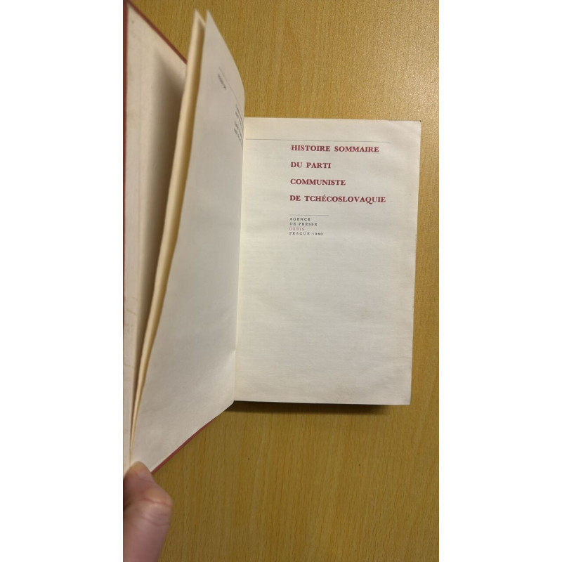 Histoire sommaire du parti communiste de Tchécoslovaquie