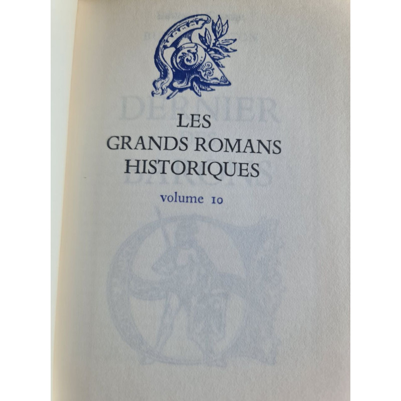Les grands romans historiques colume 10