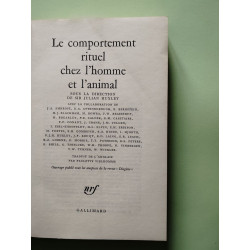 Le comportement rituel chez l'homme et l'animal