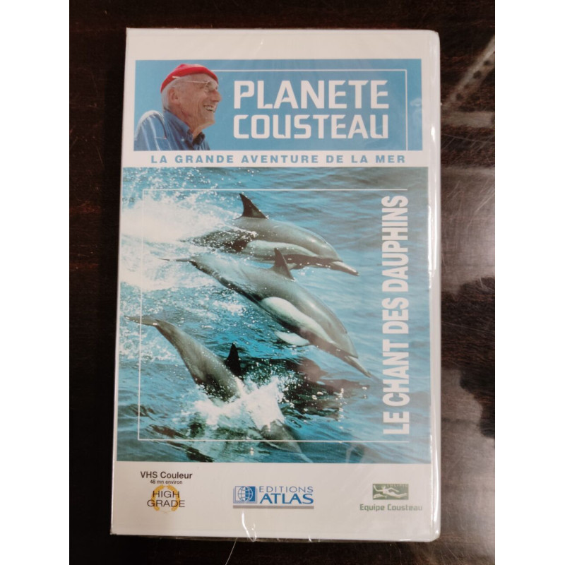 Vhs - Planète Cousteau : Le chant des dauphins ( Sous Blister)