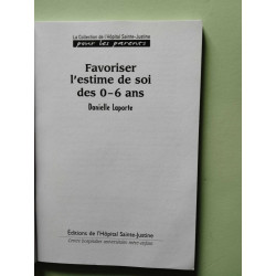 Favoriser l'estime de soi des 0-