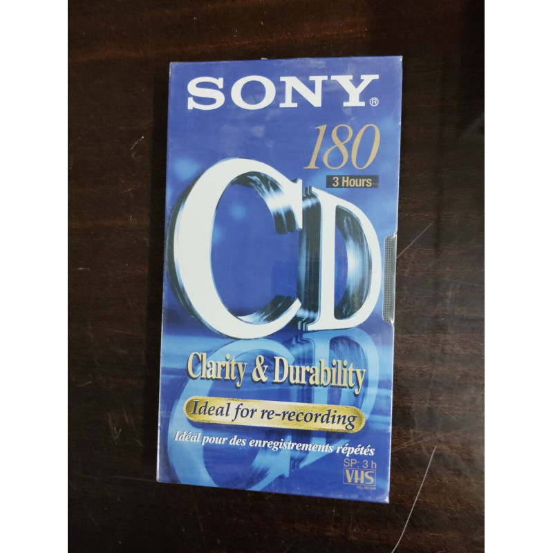 Vhs - Sony180 3 Hours Vlarity et Durability (Sous Blister)