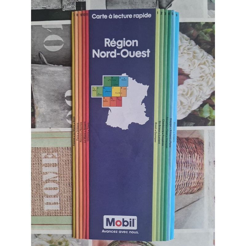 Carte à lecture rapide Région Nord-Ouest