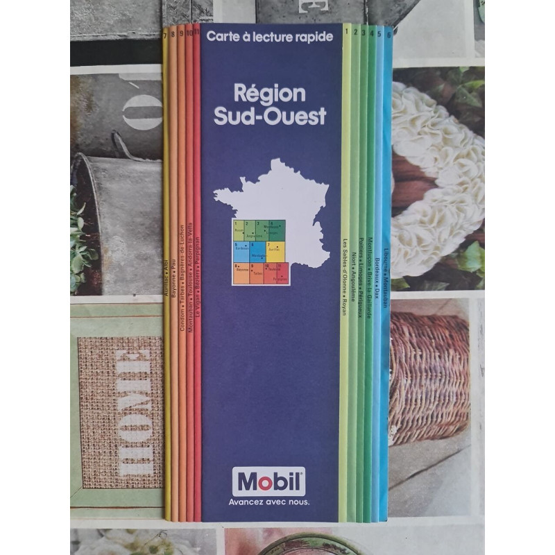 Carte à lecture rapide Région Sud-Ouest