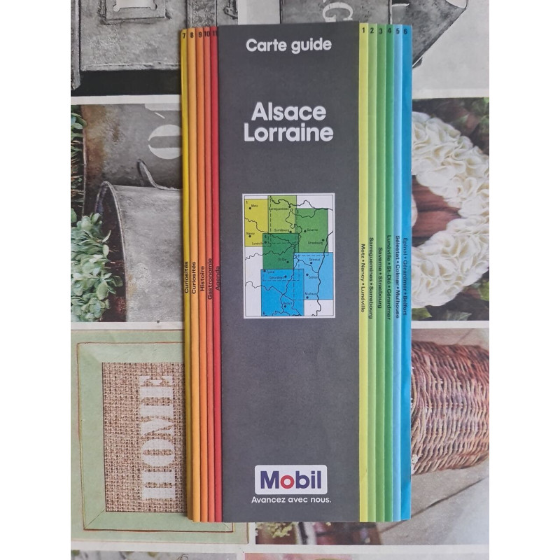 Carte guide Alsace Lorraine