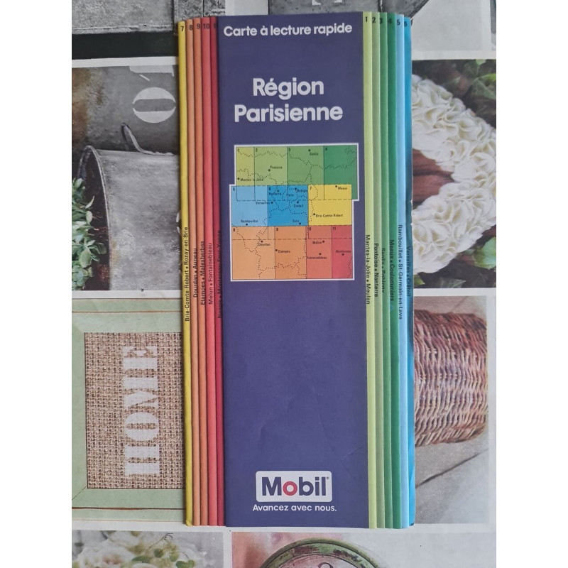 Carte à lecture rapide Région Parisienne