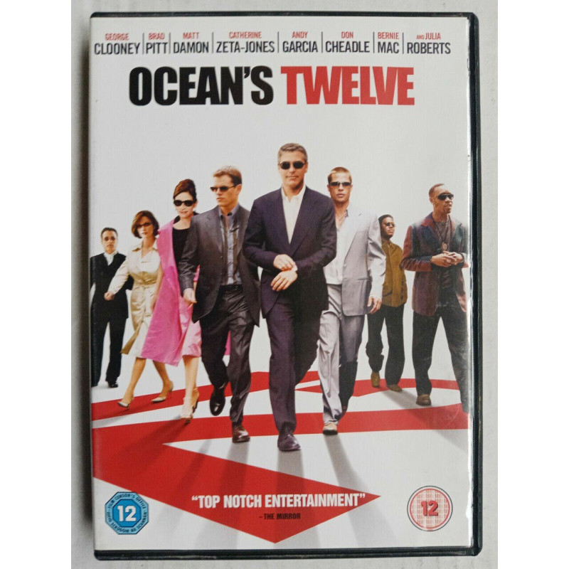 Ocean's Twelve Brad pitt DVD simple