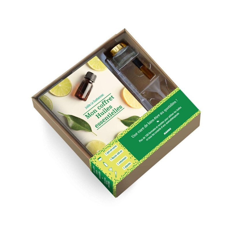 Mon coffret huiles essentielles : Un livre avec 100 formules pour...