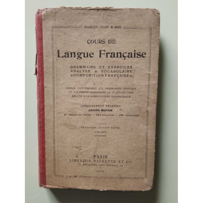 Cours de langue française