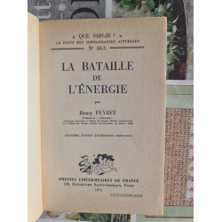 La bataille de l'énergie