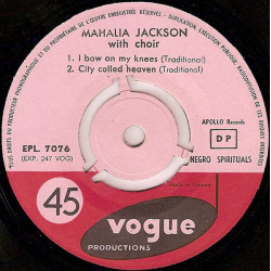 Mahalia Jackson Vol. 1 "Negro Spirituals"