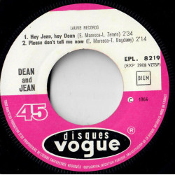 Hey Jean Hey Dean / Marie