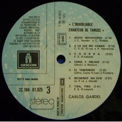 L'inoubliable Chanteur De Tangos