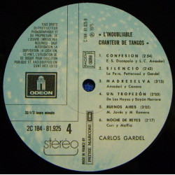 L'inoubliable Chanteur De Tangos