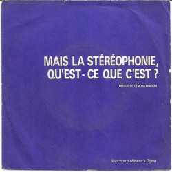 Mais La Stéréophonie Qu'est-ce Que C'est