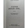 J'avais douze ans