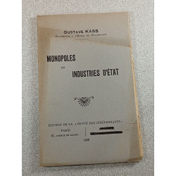 Monopoles et industries d'État