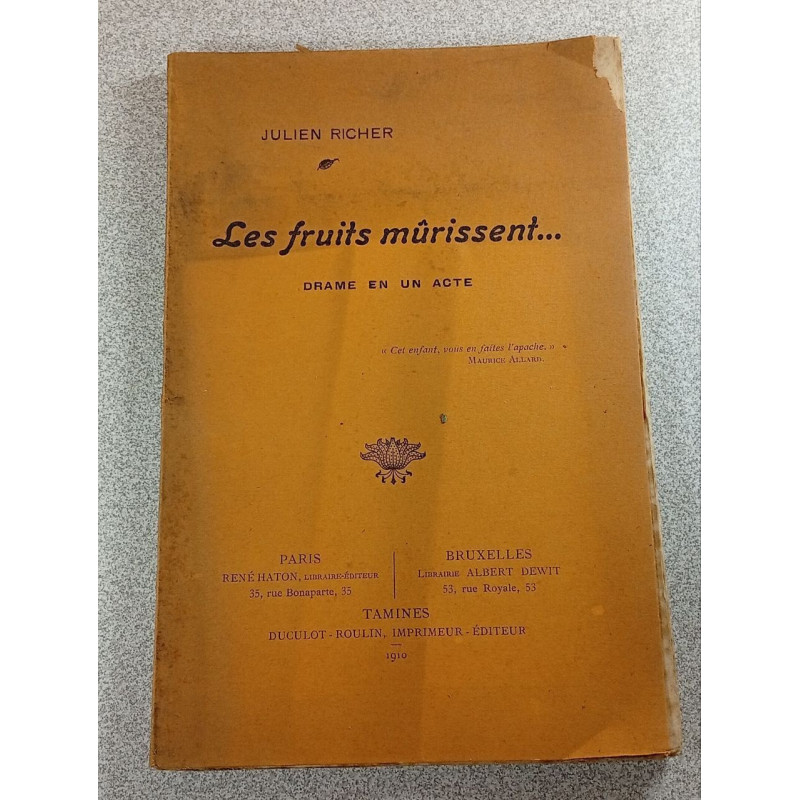 Les fruits mûrissent