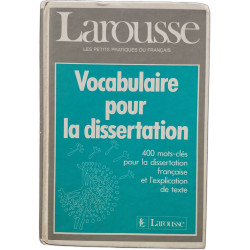 Vocabulaire pour la dissertation