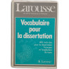 Vocabulaire pour la dissertation