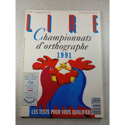 Lire n°187 Championnats d'orthographe 1991