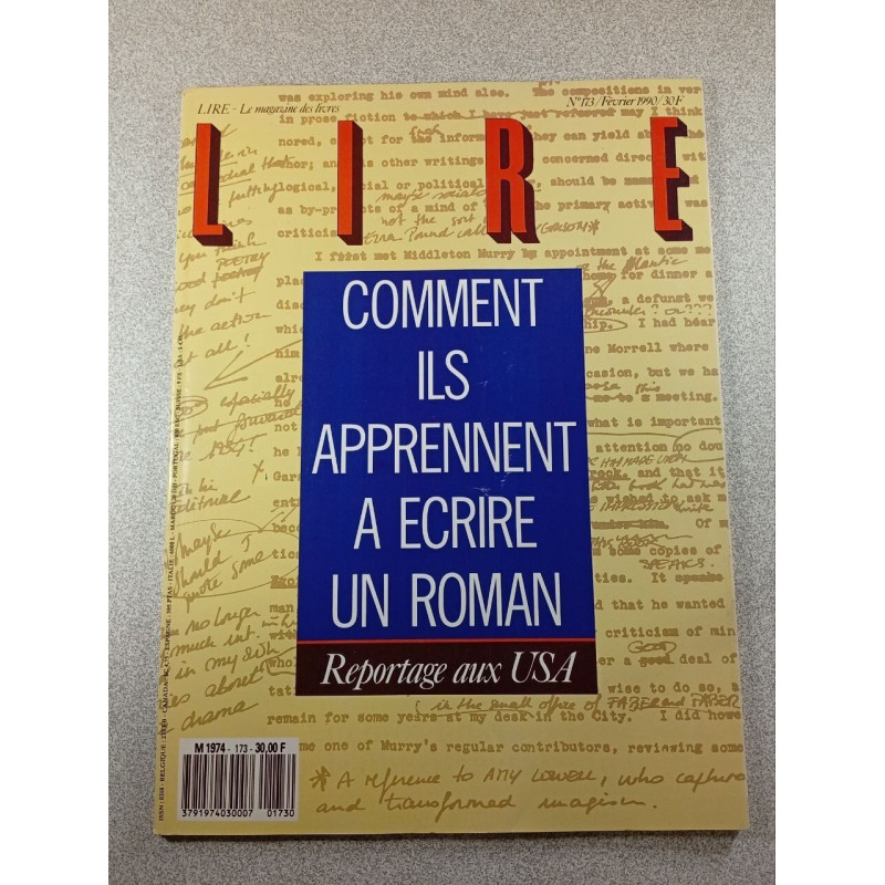 Lire n°173 Comment ils apprennent à écrire un roman