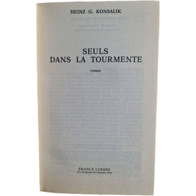 Seuls dans la tourmente
