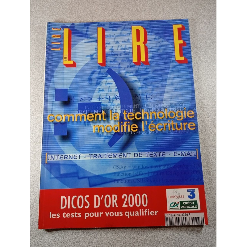 Lire n°284 : comment la technologie modifie l'écriture