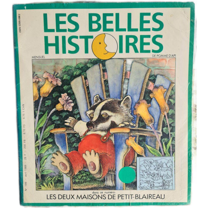 Les belles histoires le deux maissons de petit-blaireau nº 199 - 1989