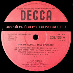 Une Mémoire... Très Spéciale