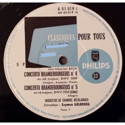 Concertos Brandebourgeois Nos 4 5 Et 6