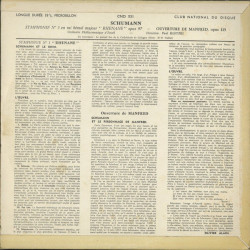 Symphonie N° 3 En Mi Bémol Majeur "Rhenane" Opus 97 / Ouverture De...