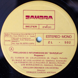 Preludios E Intermedios De Zarzuela Programa I
