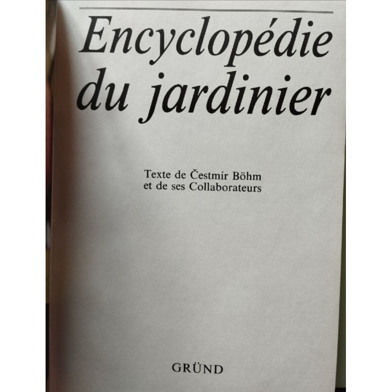 Encyclopédie du Jardinier