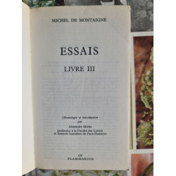 Essais Livre 3