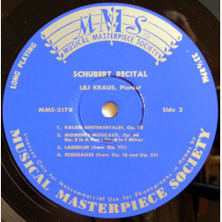Lili Kraus Spielt Schubert