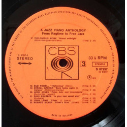 A Jazz Piano Anthology From Ragtime To Free Jazz
