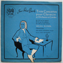 Trois Concertos Pour Clavecin Et Orchestre À Cordes