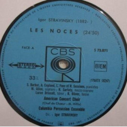 Stravinsky Dirige Stravinsky - Les Noces / Renard / Ragtime