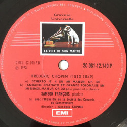 Scherzi N° 1 À N° 4 / Andante Spianato Et Grande Polonaise Opus N° 22