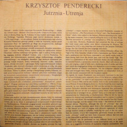 Jutrznia - Utrenja