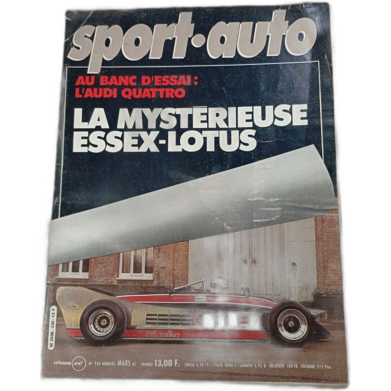 Sport-Auto n°230 La Mystérieuse Essex-Lotus