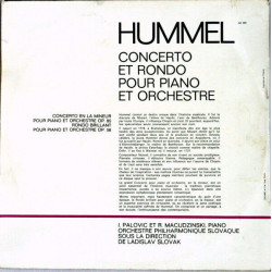 Concerto Et Rondo Pour Piano Et Orchestre