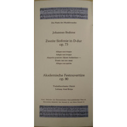 Symphonie Nr. 2 In D-dur Op. 73 / Akademische Festouvertüre