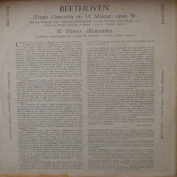 Triple Concerto En Do Majeur Op. 56 / 12 Danses Allemandes