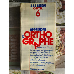 Apprendre l'orthographe