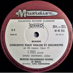Concerto Pour Violon Et Orchestre En Ré Majeur Opus 77