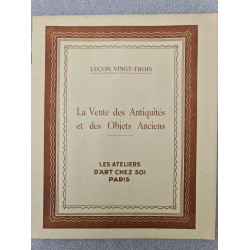 La Vente des Antiquités et des Objets Anciens