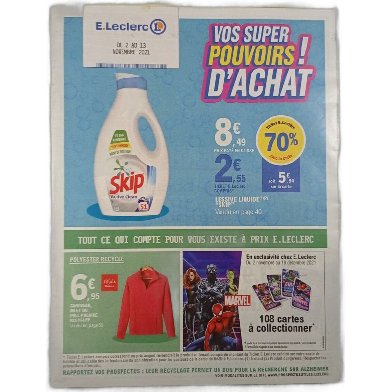 E.Leclerc du 2 au 13 novembre 2021