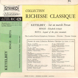 Sur Un Marché Persan / Elisabeth Sérénade / Legends Of The Glass...